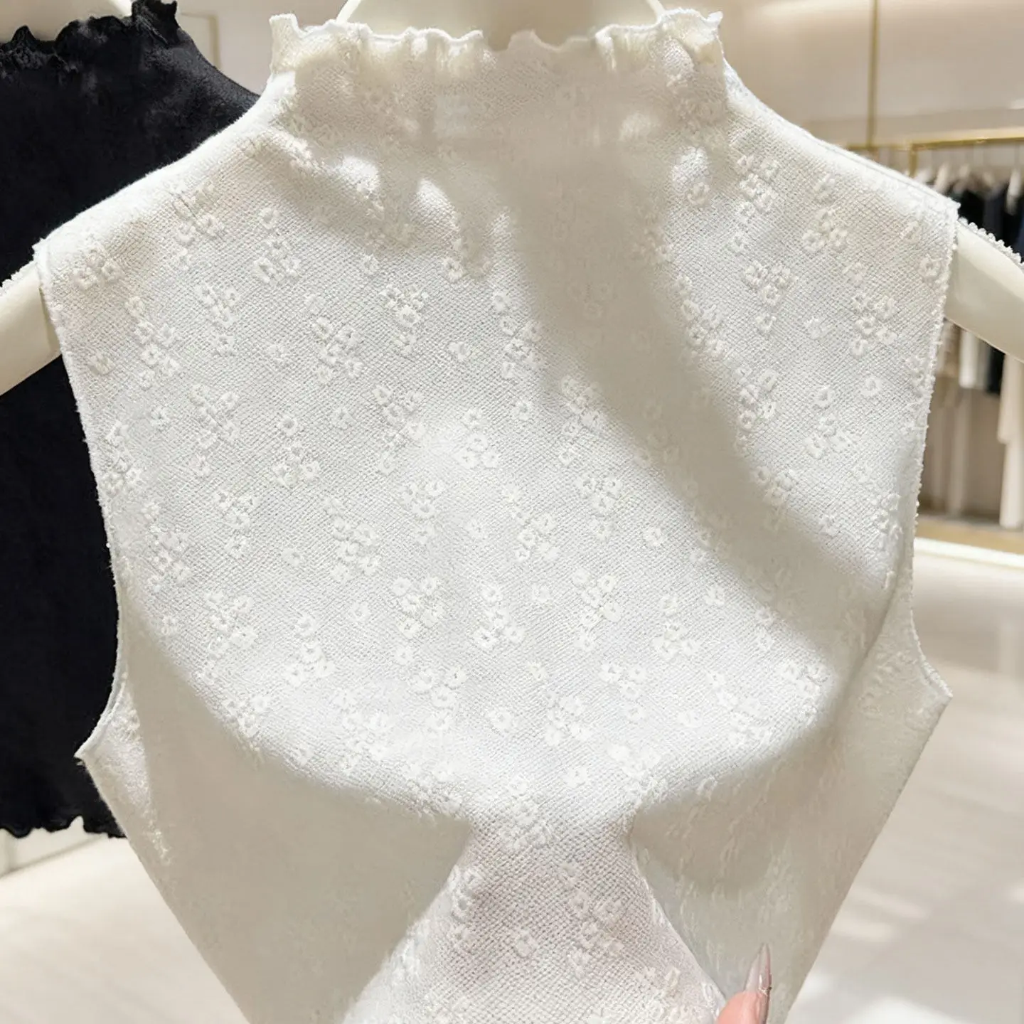 colete-feminino-de-outono-com-gola-alta-e-renda-camiseta-interna-slim-fit-para-camadas