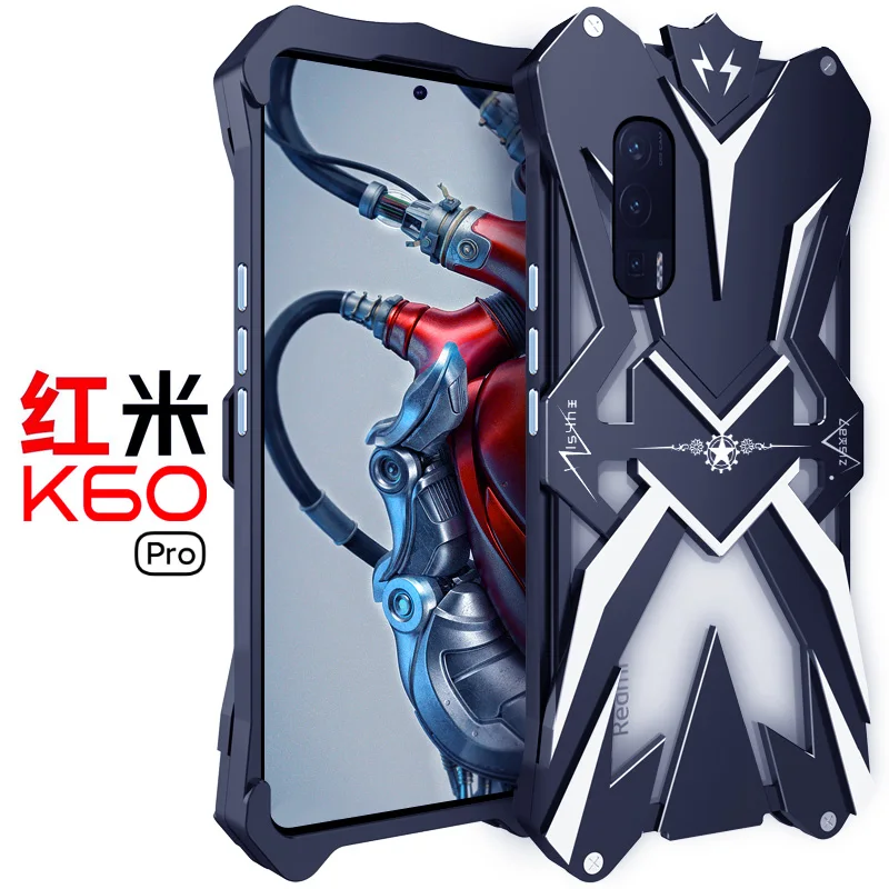 For Xiaomi Redmi K60 Ultra Zimon Luxury Thor Heavy Duty Armor Metal Aluminum Mobile Phone Case For Redmi K60 Pro Cover Cases