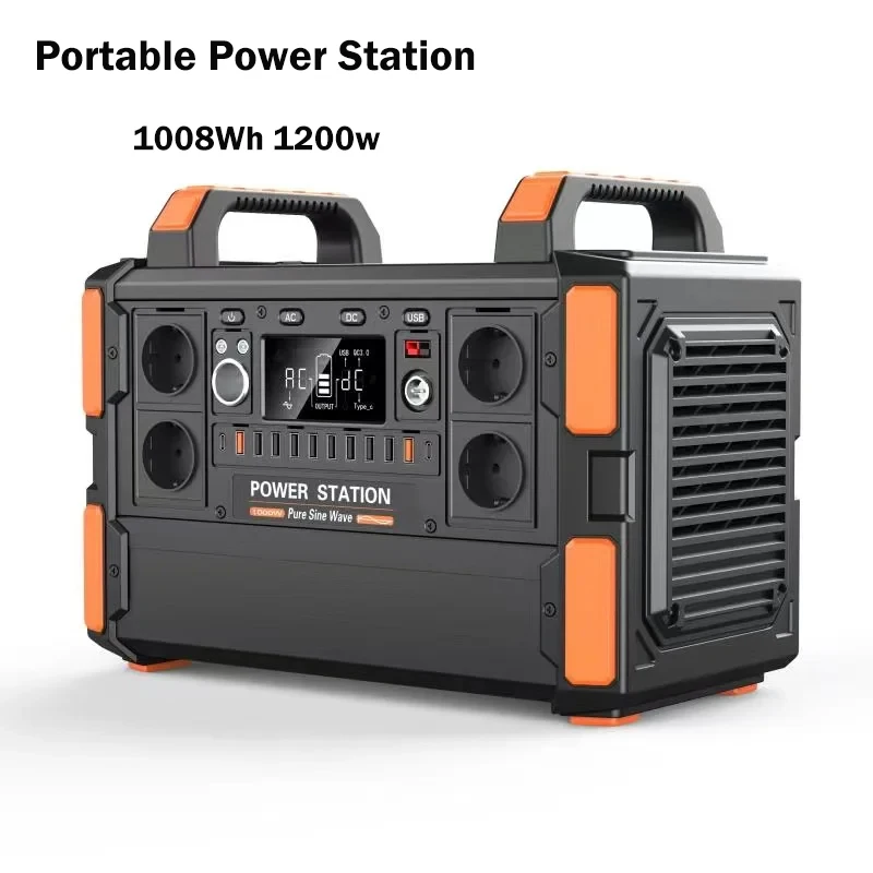 Зарядная Станция 220 V Електростанції Lifepo4 Battery 1000W 2000w Power Charging Solar Electric Generator Portable Power Station