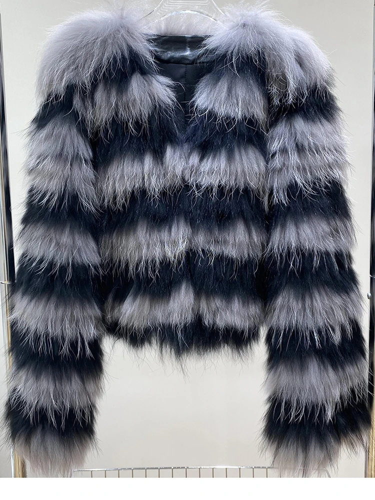 2023 NEW style real Fox fur coats Women Natural Fur Jackets Winter Outerwear Women fox fur coat high quality fur Clothes