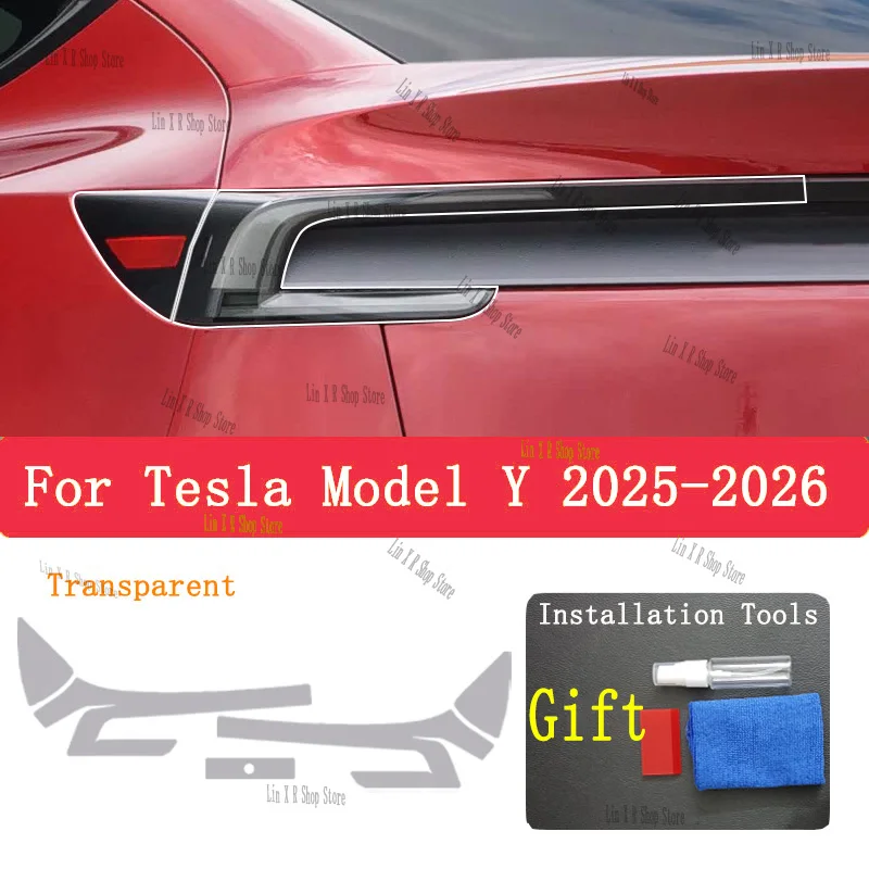 

For Tesla Model Y （2025-2026） Car Exterior Headlight Anti-scratch Front Lamp Protective Film Cover Repair Accessories