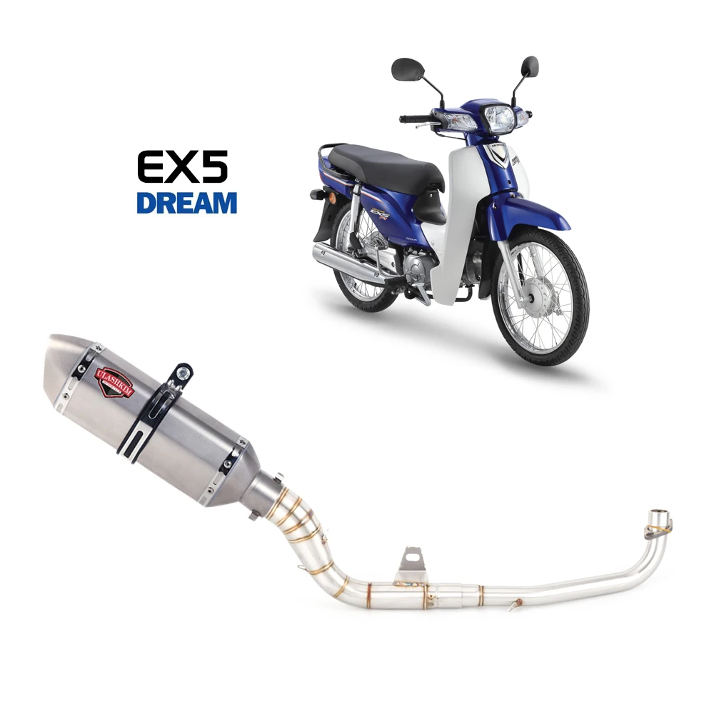 EX5 Motorcycle Exhaust Full System Exhaust For HONDA EX5 Dream Motorcycle Exhaust Muffler Escapes