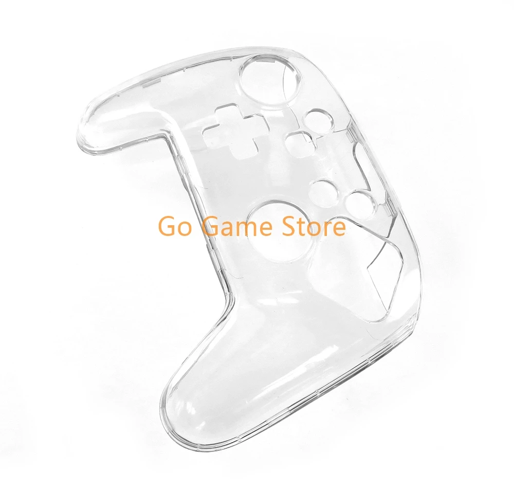 10pcs Clear Crystal Housing Shell Cover For NS Nintendo Switch Pro Game Controller Handle Protective Case