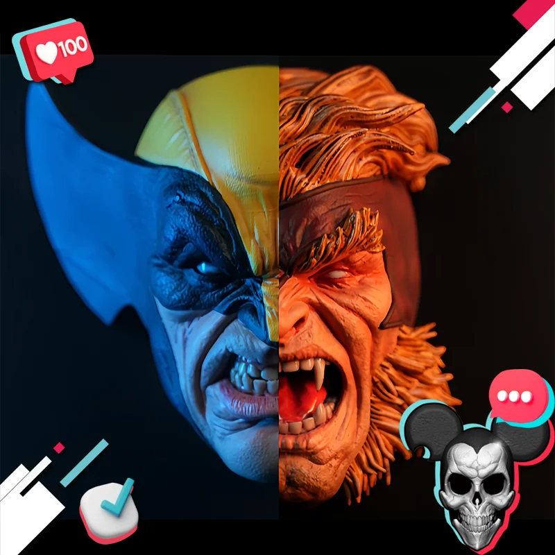 

Магнит на холодильник Puzzle Logan Sabretooth, скульптура, статуэтка, коллекционный товар GK