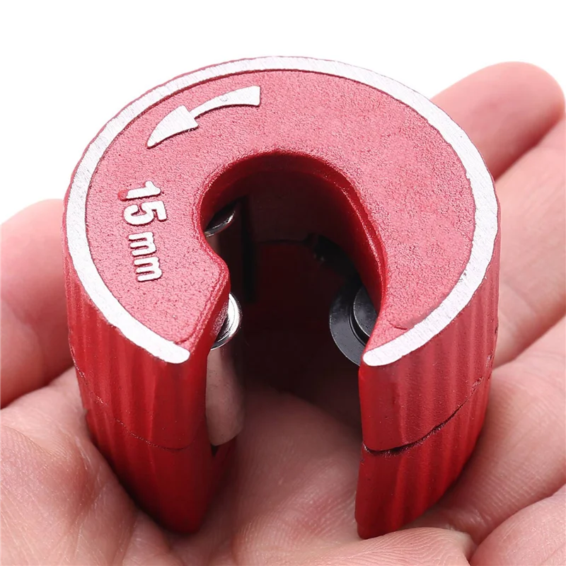 A20F-2X Round Pipe Tube Cutter Aluminium Alloy Body Self Locking For Copper Tube Aluminium PVC Plastic Pipe Cutting Tool 15Mm