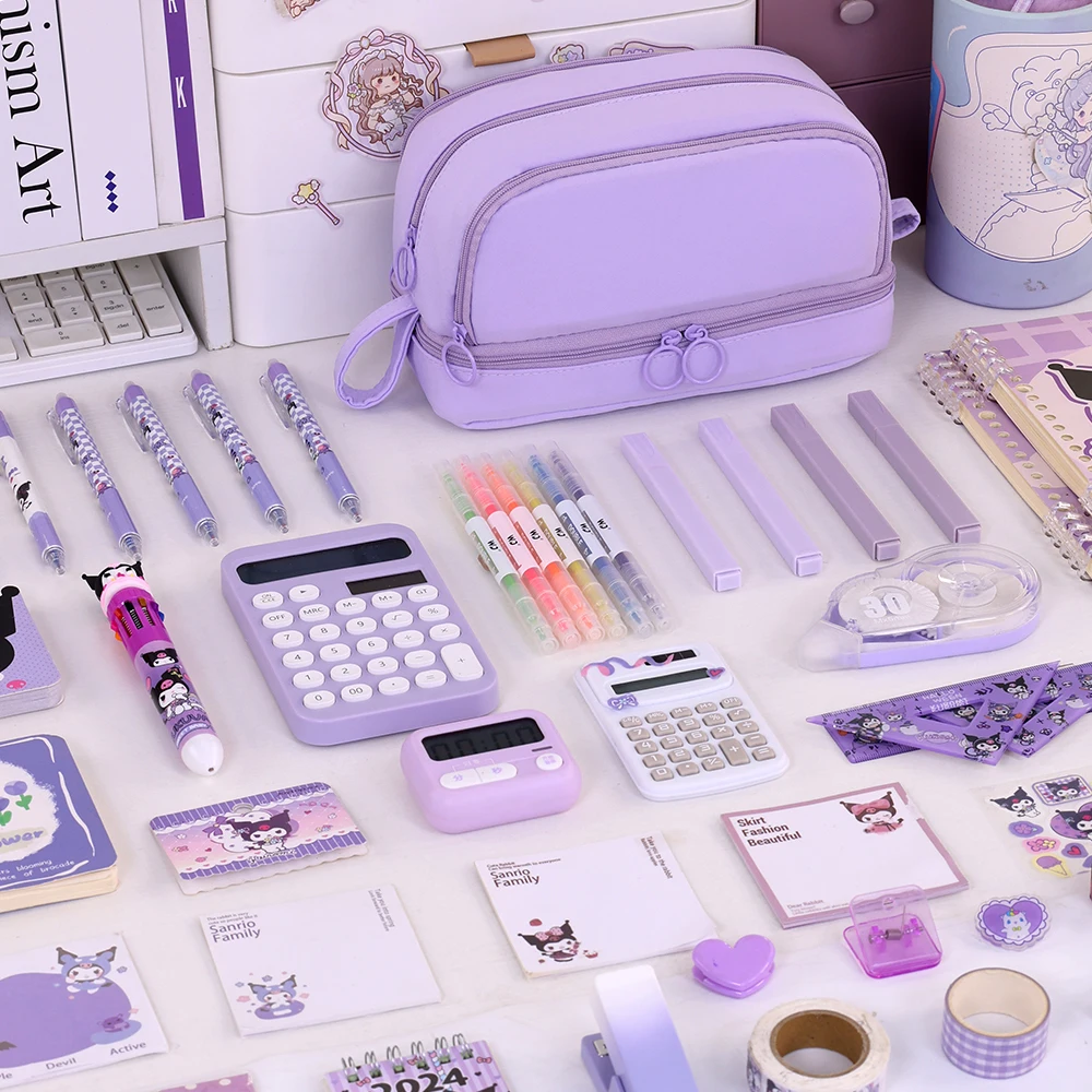 Estuche para lápices de 4 compartimentos, multistradas, proveedor de papelería escolar para estudiantes, bolsa de almacenamiento de lápices, bolsa divisora para bolígrafos