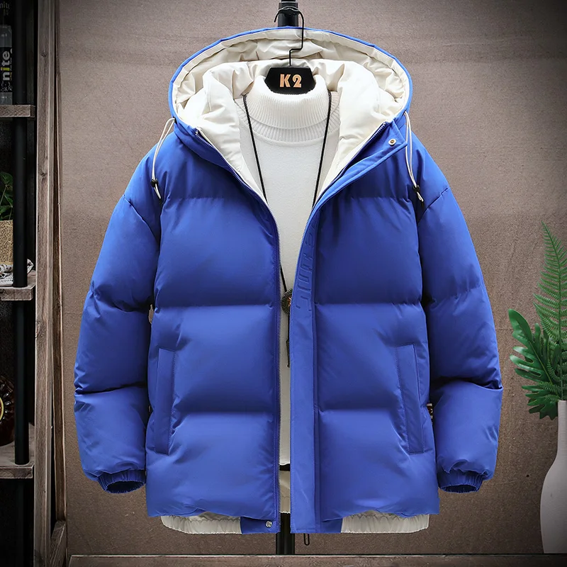 

2025 Men's winter coat high quality Warm hooded Jacket men fashion Casual thicken Parkas Male winter coat Male full size M-4XL