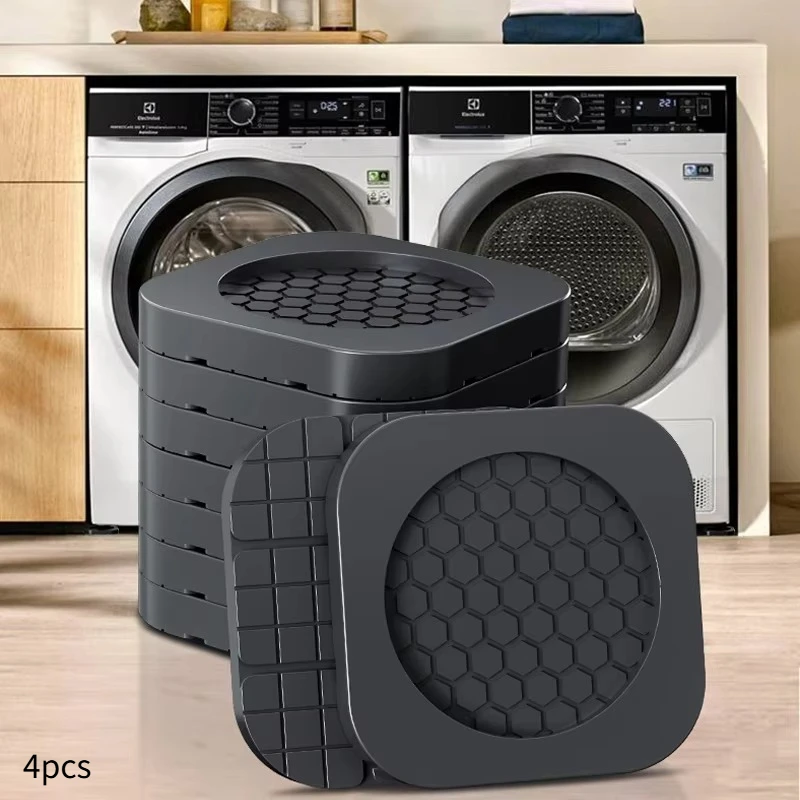 4pcs Feet Pad Mat Silent Dampers Stand Universal Washing Machine Refrigerator Furniture Foot Pad