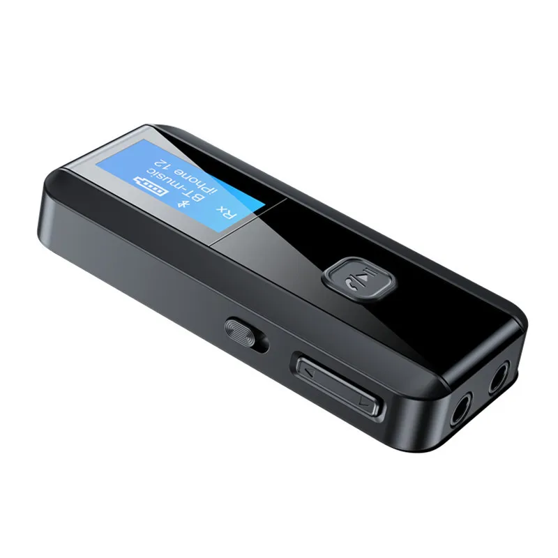 LCD Display Bluetooth 5.0 Receiver Transmitter 2-in-1 Audio Adapter Computer-TV Speaker