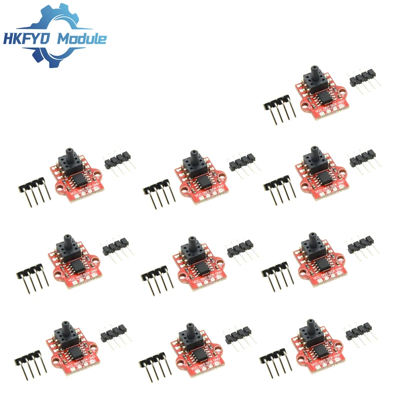 1-10pcs DC 3.3V 5V 0-40KPa Digitale Luchtdruk Sensoren Module Sluit 2.5mm Zachte Buis Voor Arduino