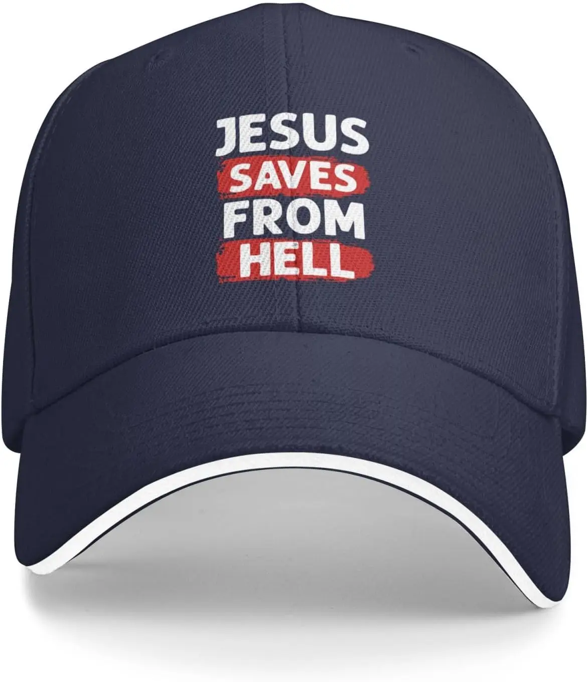 Gorra de Béisbol Ajustable para Hombre y Mujer, Gorro Unisex, Jesús, Salva Del Infierno