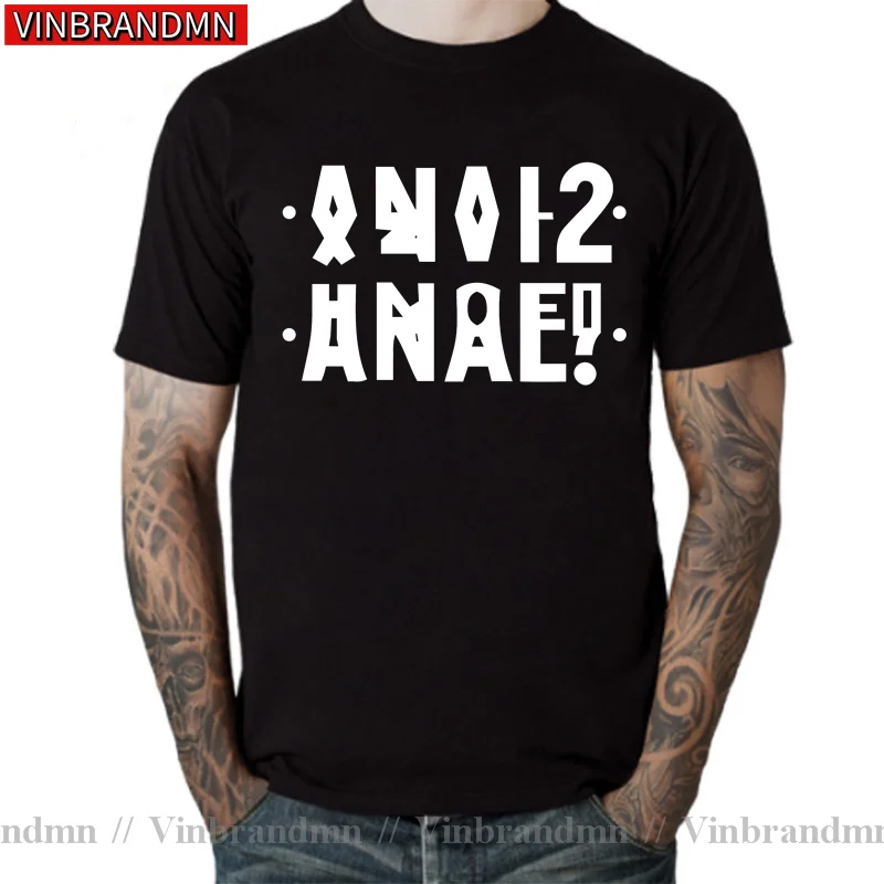 Fashion Russian Letter Style T-shirt Anal Shirt Ukrain Inscription Print Men T shirts Tops Short Sleeve Black Grey Cotton tshirt