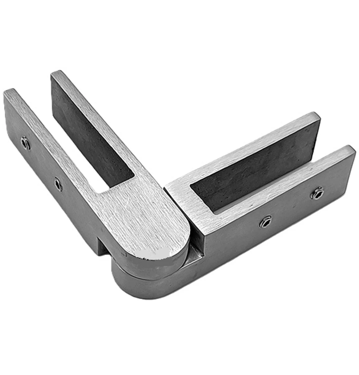 2Pcs Cast SUS304 Non-Drill Railing Glass Clamp Fixing Bracket For Handrail Swimming Pool Fence Joint