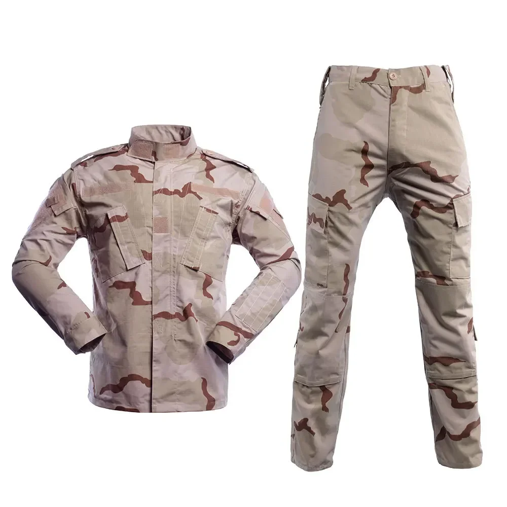 2024 New Hot Outdoors New 3 Color Grid ACU Series Uniform Colete Tactico Suit Tactical Clothing for Men