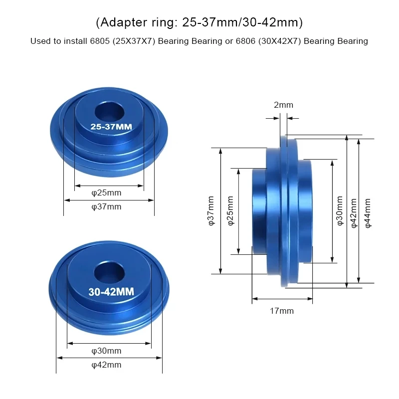 Fahrrad Tretlager Lager Entfernen Installieren Werkzeug Für MTB Rennrad BB Drücken Fit 24mm 30mm BB86 BB30 BB92 PF30 Reparatur Kit – Detail 6