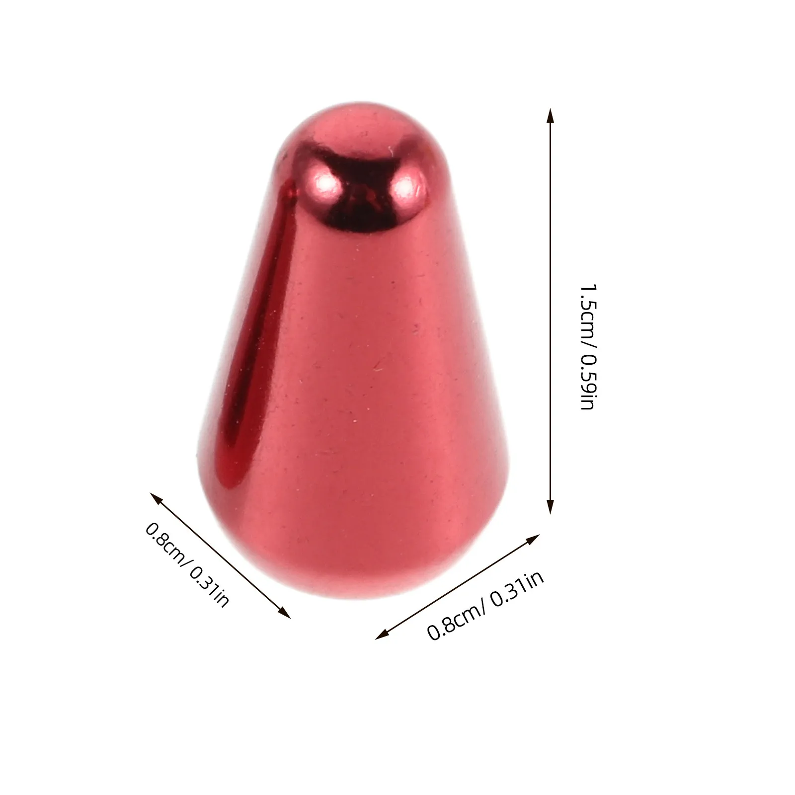 2 Pcs Guitar Gear Knob Replacement 3/5 Way Toggle Tip Accessory Switch Cap Electric Part Knobs Tips