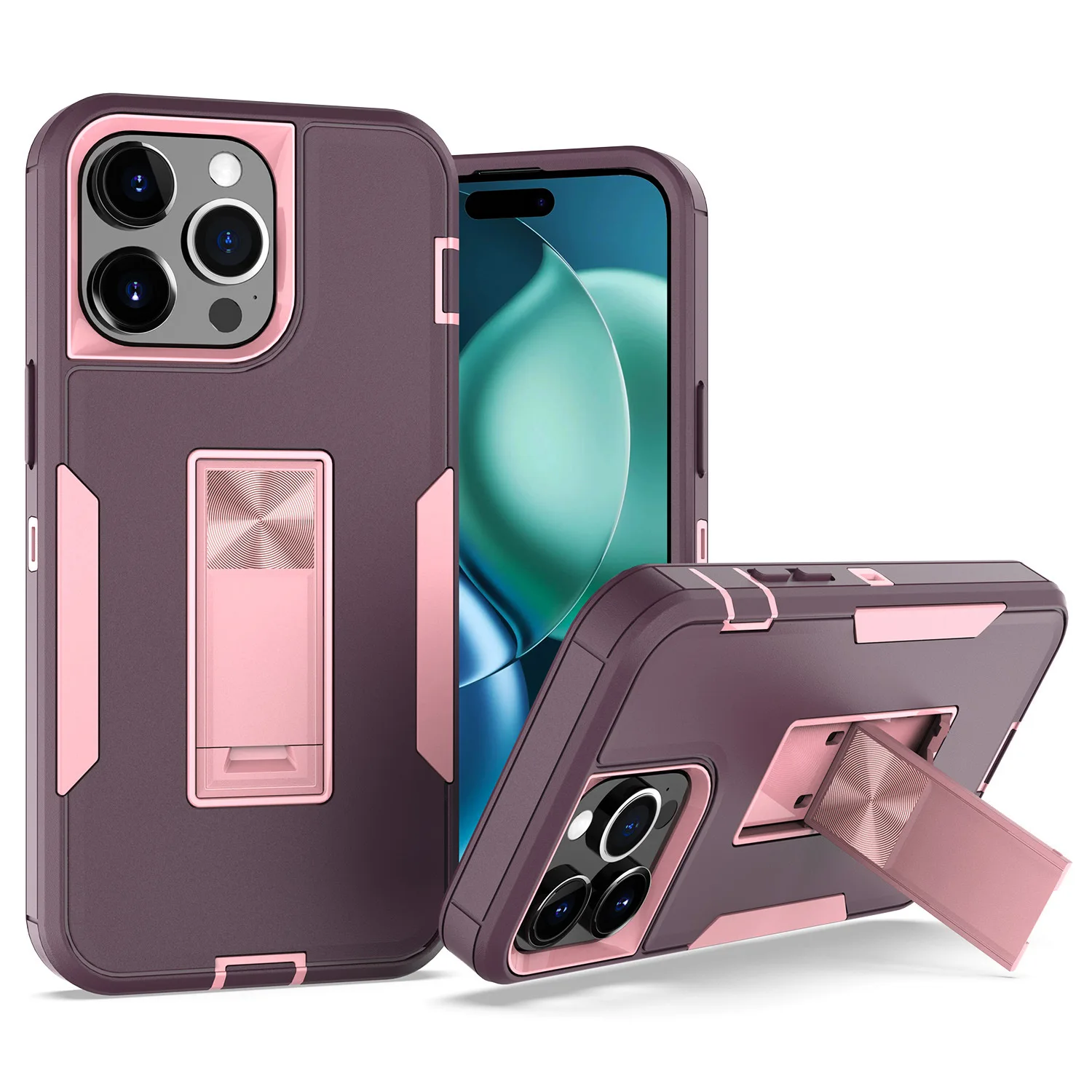

Hybrid Hard PC Kickstand Case For iPhone 6/7/8 Military Grade Drop Protection Cover Capa Funda coque