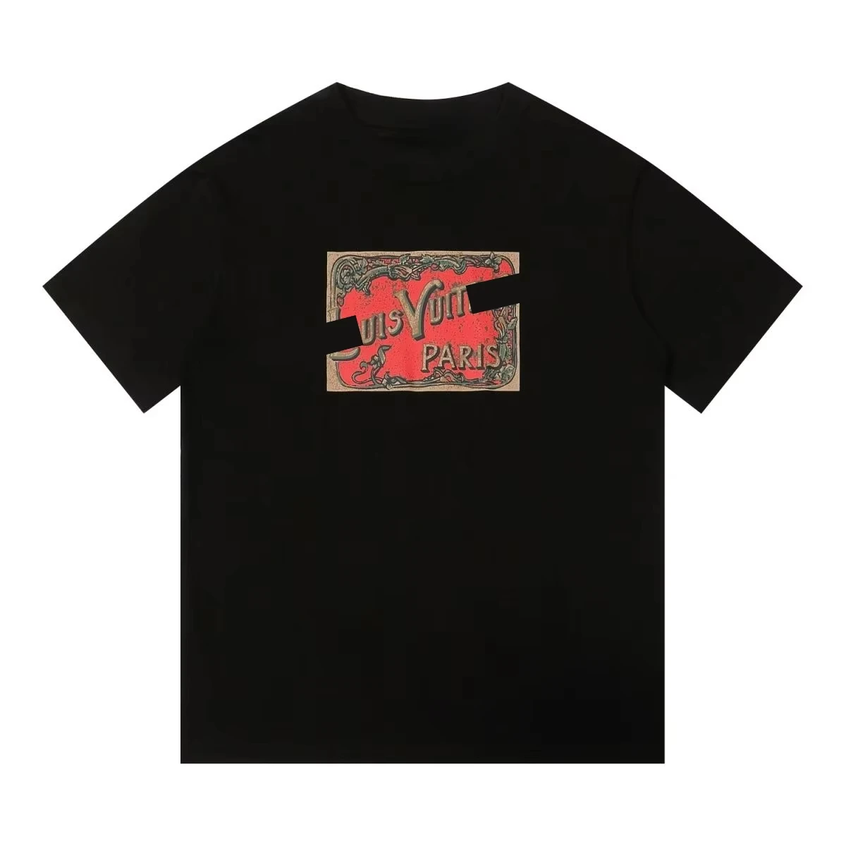

2025 Summer Trendy Luxury Brand Printed T-shirt Men and Women The Same Loose Casual Versatile Short-sleeved T-shirt