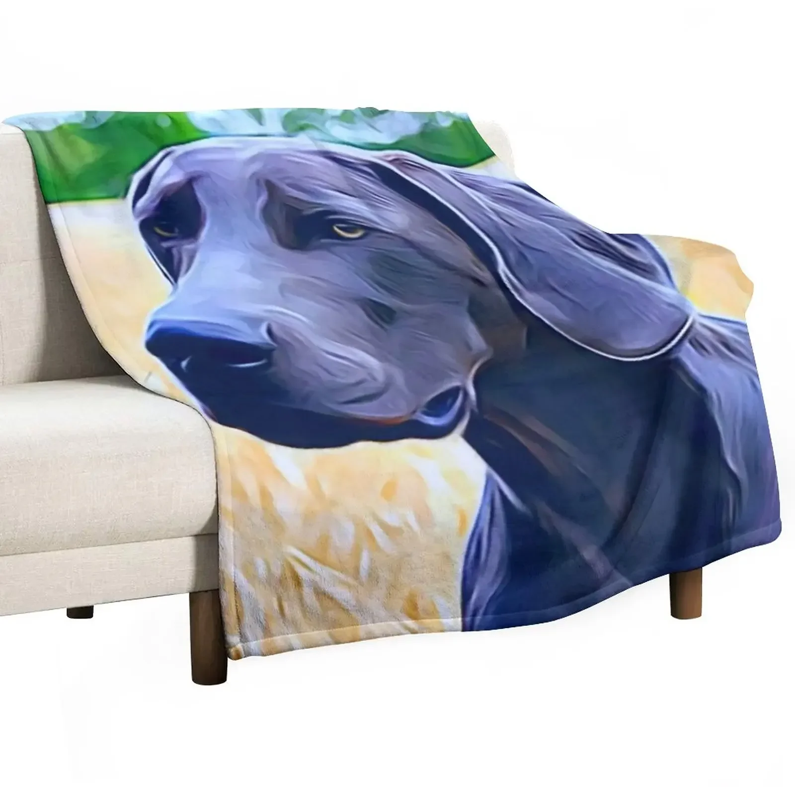 New The Weimaraner Hunting Dog Throw Blanket Comforter Luxury Designer Thermal Blankets