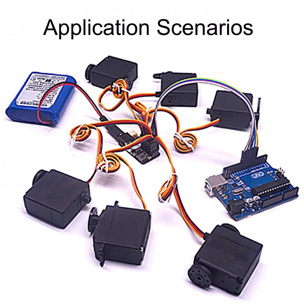 

6-36V to 5V/5A Servo Motor Drive Expansion Board Power Supply Board Voltage Conversion Module Anti-reverse Connection Protection
