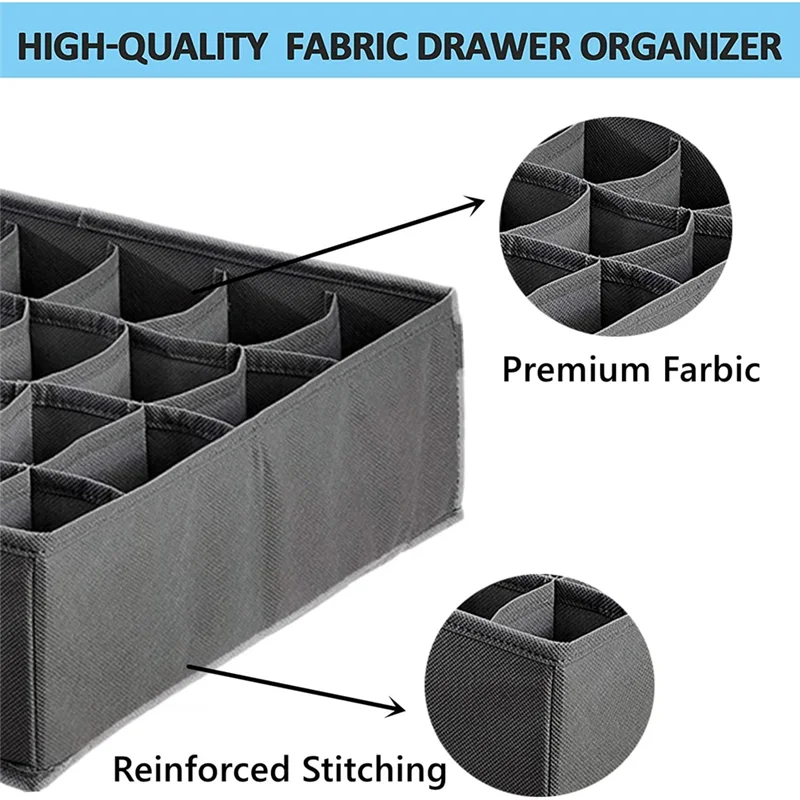 منظم درج قابل للطي من ABNQ لصناديق تخزين خلية الملابس الداخلية للجوارب، منظم أدراج للتخزين، مقسم، مسكن منزلي