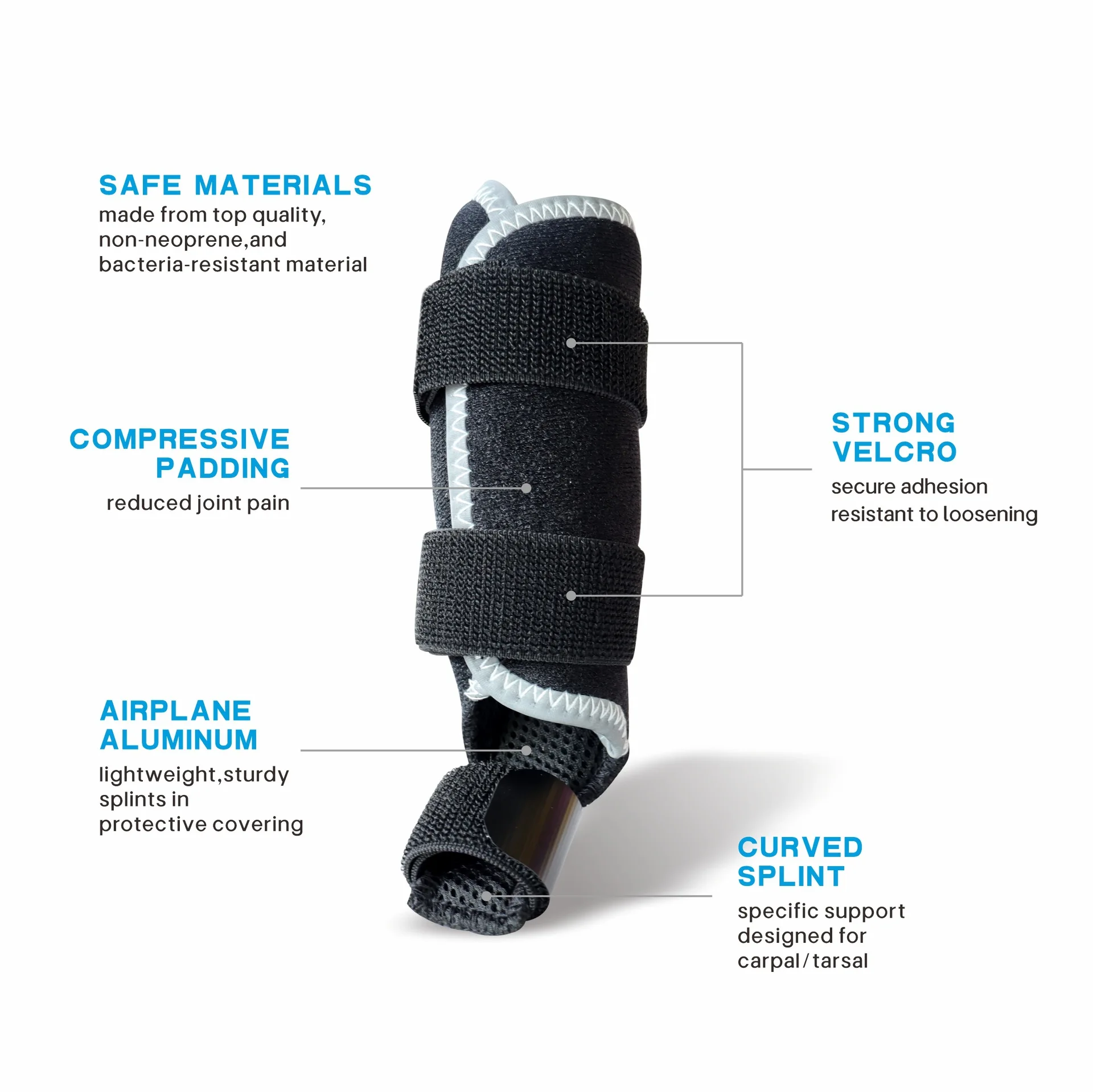 Cat Front Leg Brace for Injury Recovery - Adjustable Pet Support Sleeve for Joint, Ligament Tear - Soft Protective Wrap
