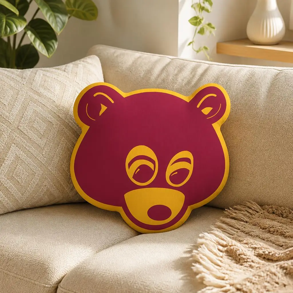 Kanyes Dropout Bear Cushion Irregular Stuffed Throw Pillow Home Decor Gift Sofa Bed