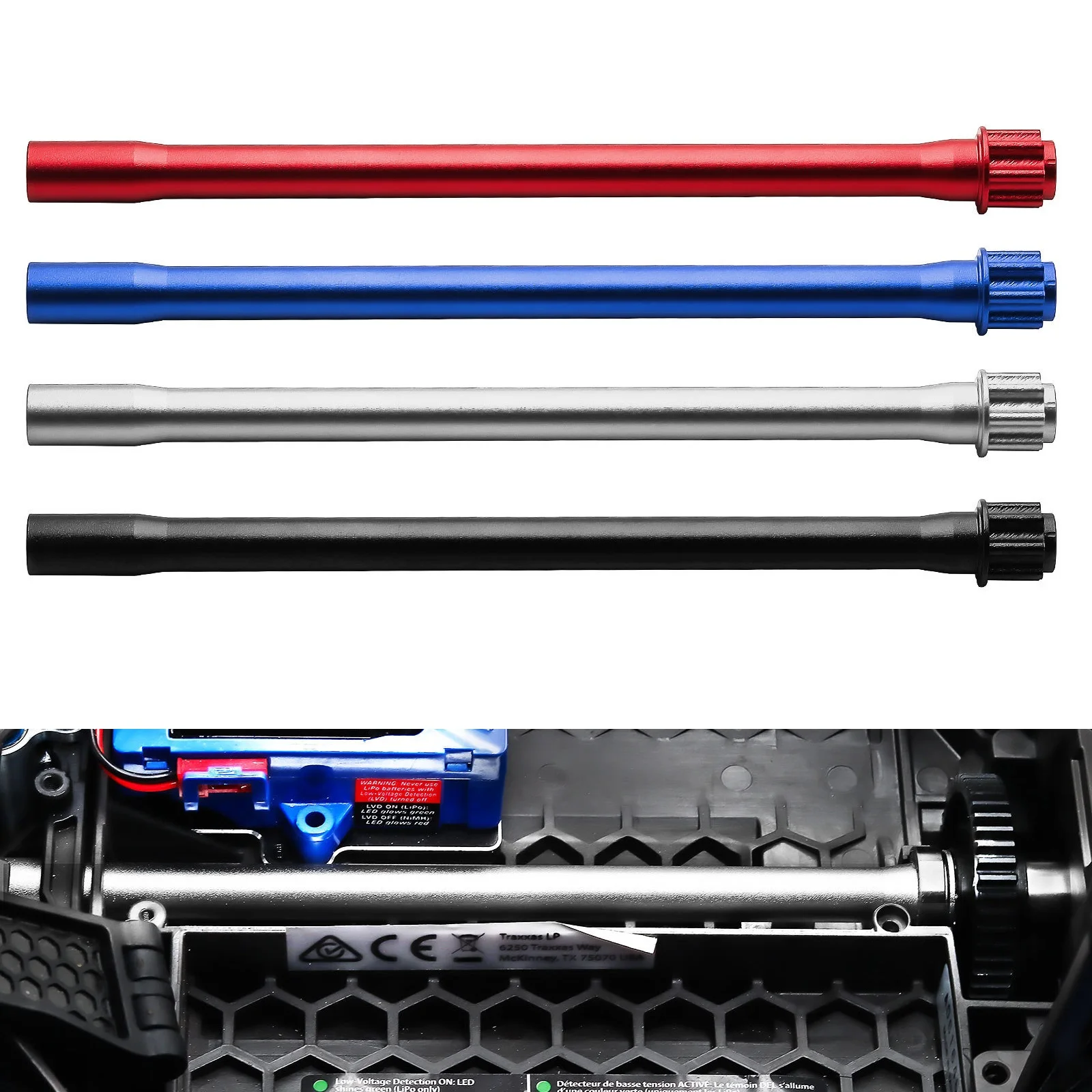 

Aluminum Alloy Central Drive Shaft 10755 for TRAXXAS Mini Maxx RC Car Upgrade Parts Accessories