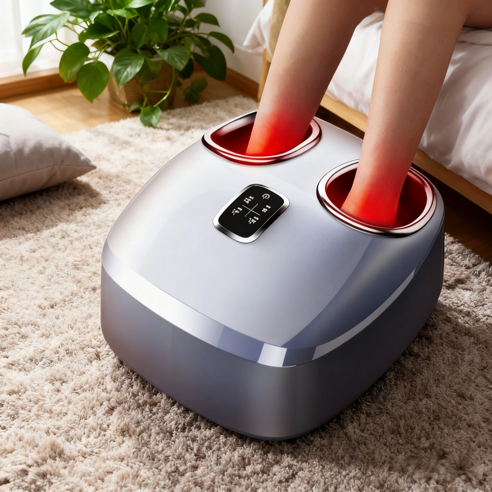 Foot Massage Guasha Shiatsu Foot Massager with Heat Timing Control Function Fujian Origin for Home Office Spa Use