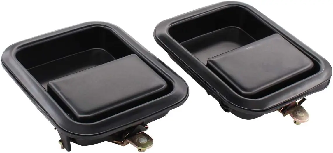 

Pair Black Front Exterior Door Handles for Jeep CJ5 CJ7 TJ Wrangler 1981-2006 Left and Right