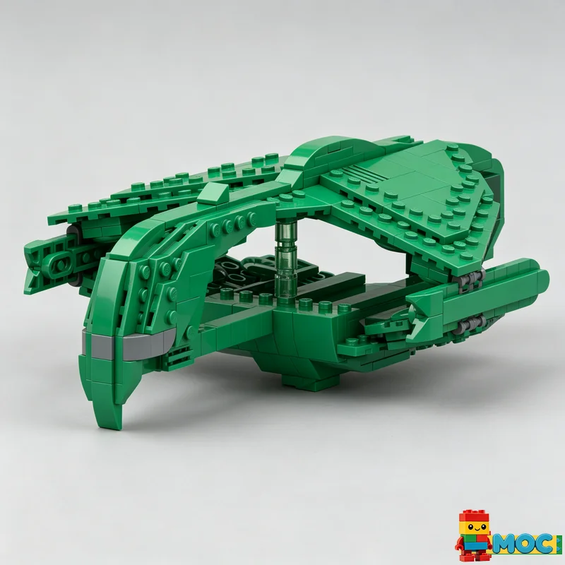 500PCS Sci-Fi Interstellar Spacecraft MOC Galaxy Battle Model DIY Educational Assembly Toy Birthday Gift For Collection Display