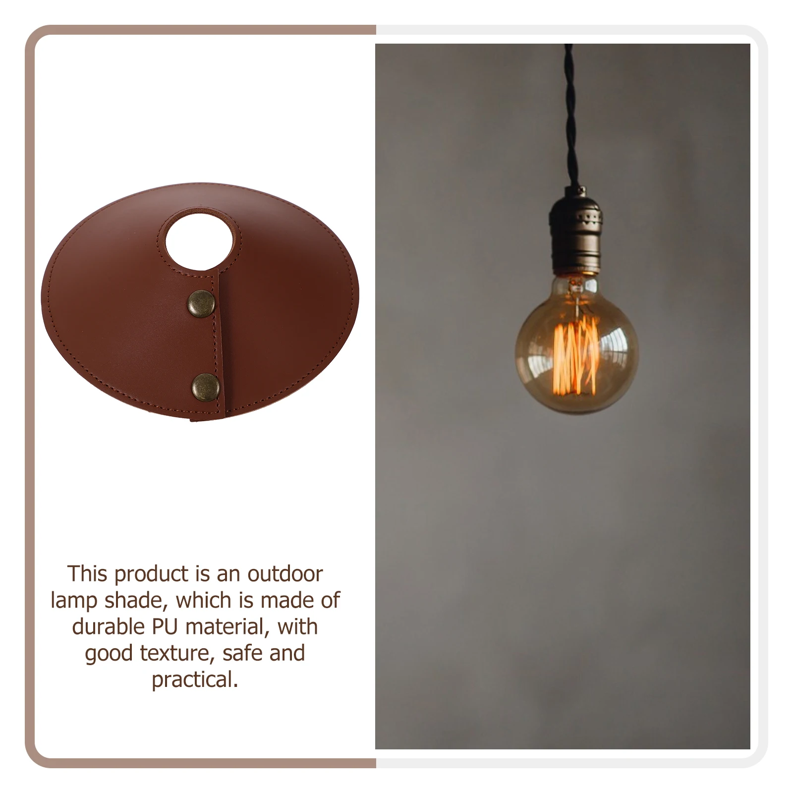 

1pc Camping Lampshade Retro Hanging Light Cover Outdoor Travel Tent Lantern Replacement Drum Pendant Lampshade