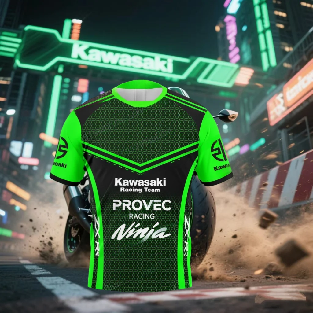 

Kawasaki Motorcycle T Shirt 2025 Men Women Fashion Casual 3D Print Extreme Sports T-shirts Men Summer Motorcycle Short Sleeve