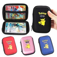 Pokémon Cards Collection Pack Pikachu Cartoon Peripheral Large-capacity Card Case Kawaii Pikachu Anime Cards Deck Box Kids Toys