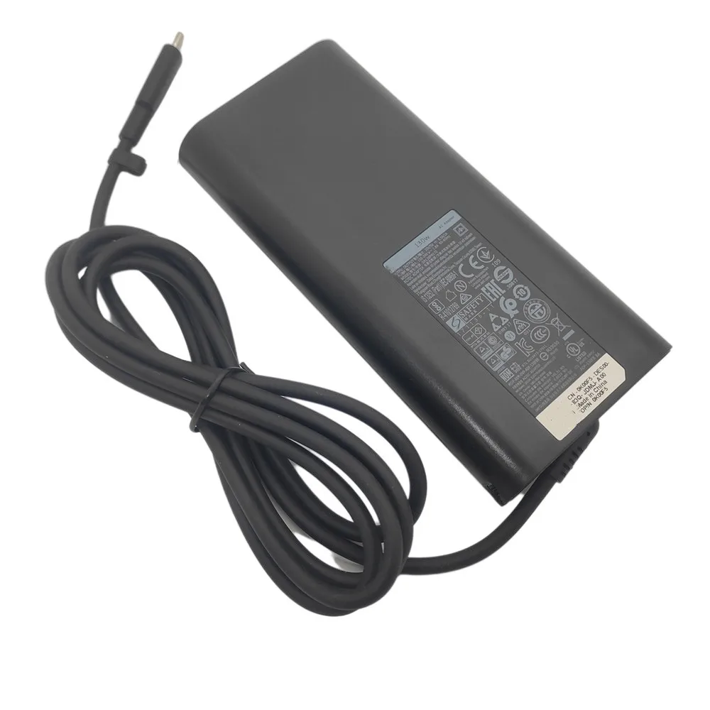 Imagem -06 - Usb Tipo-c ac Portátil Adaptador Carregador de Energia para Dell Xps 15 9575 9570 9500 Xps 17 9700 Precisão 5550 Fonte de Alimentação 130w 20v 6.5a