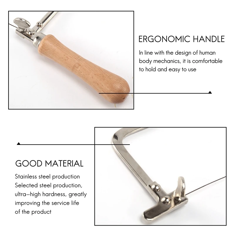 Professional Adjustable Saw Bow Wooden Handle Of Jewelry Saw Frame Hand Tools Jeweler'S Saw Frame-A62I view 5