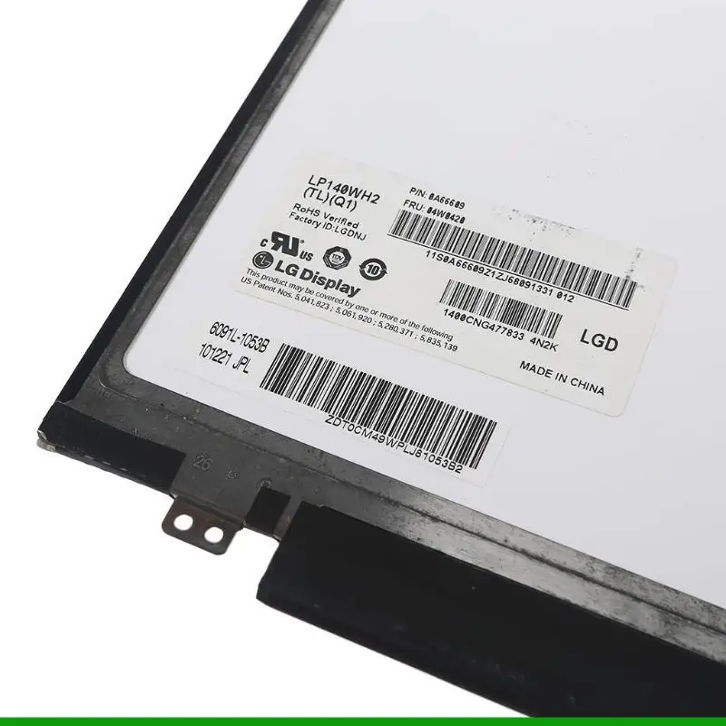 

U55C Original LCD LED Screen Panel for T420 T420I T430 T430I LP140WH2 TL Q1 L2 L3 for Matrix Screens 14'' 40Pins