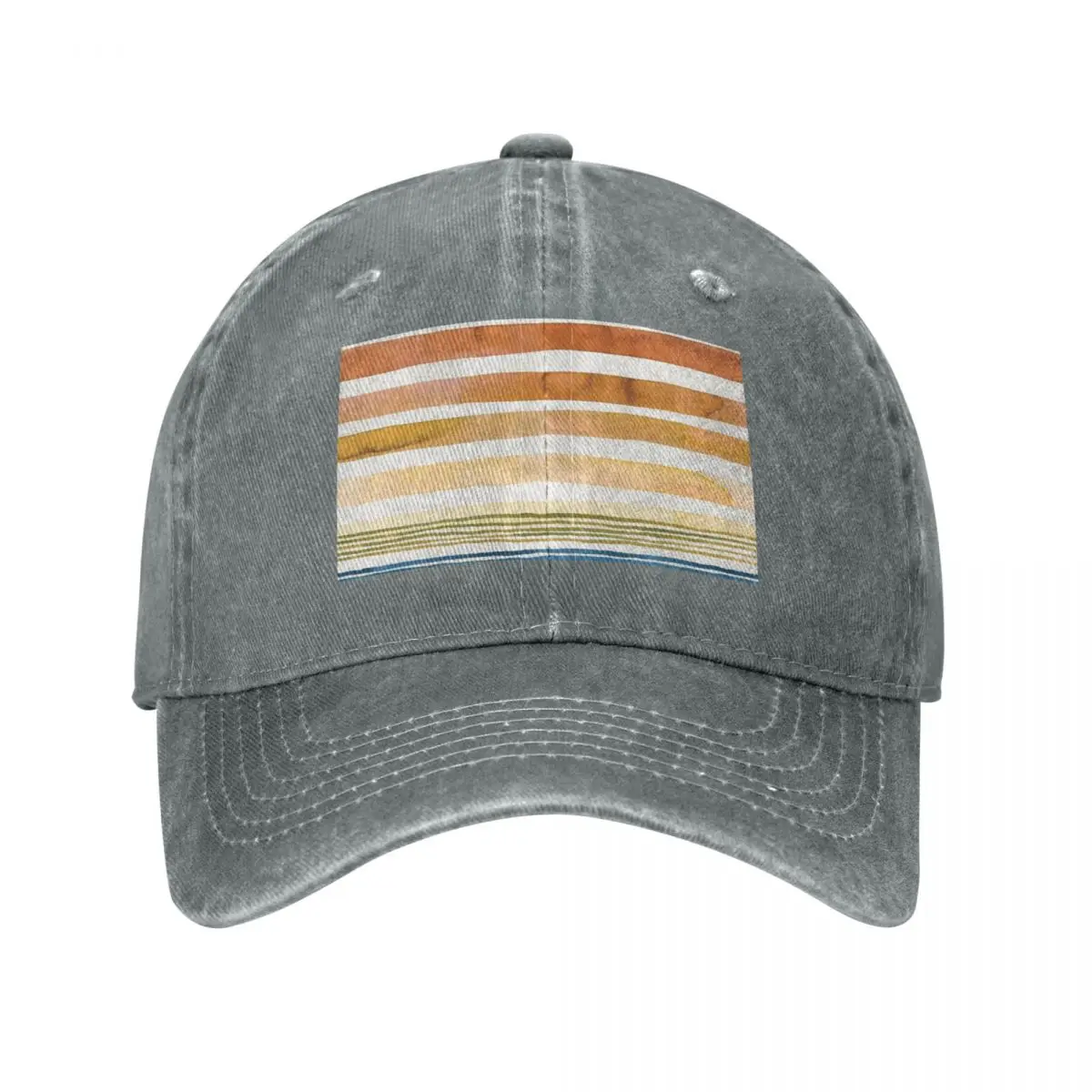 Iphone 12 case Summer Sunset Stripes Cap Cowboy Hat Ball cap Cap female Men's