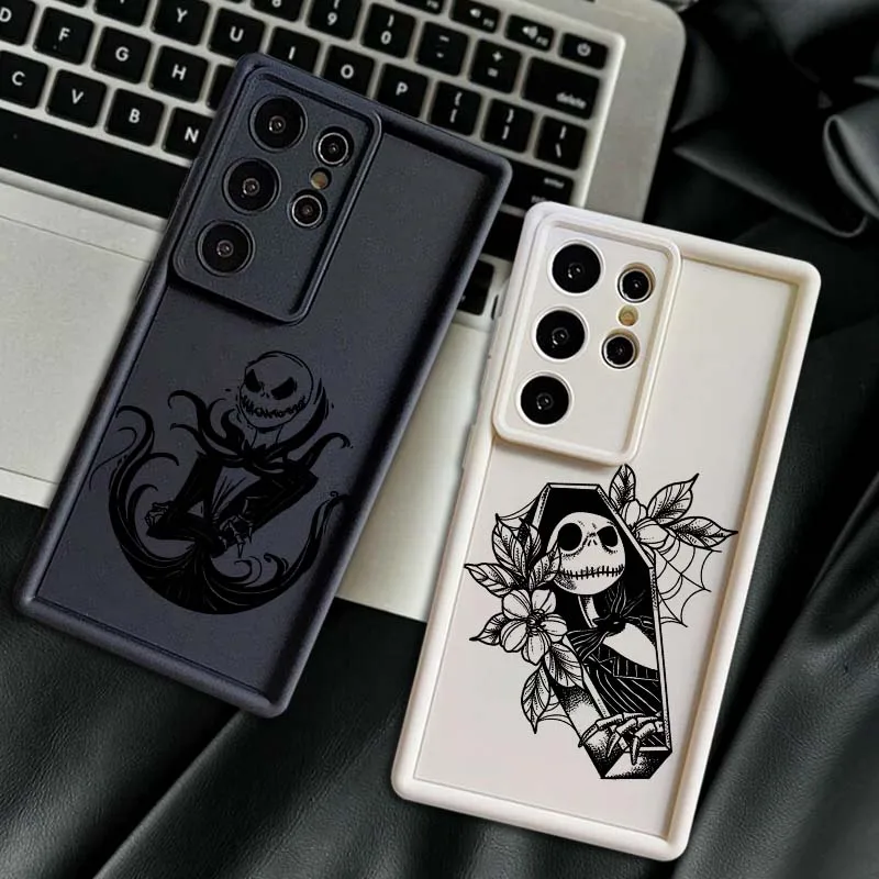 

Christmas Eve Scare For Samsung Galaxy S25 S24 S23 S22 S21 S20 Ultra Plus FE 5G Eye Ladder Soft TPU Cover Phone Case