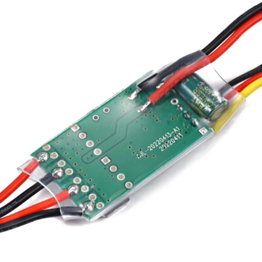 

DC 6-14V Dual Way Bidirectional Brushed Speed Controller 2S-3S Lipo ESC Speed Control for RC Model Boat/Tank 130 Brushed Motor