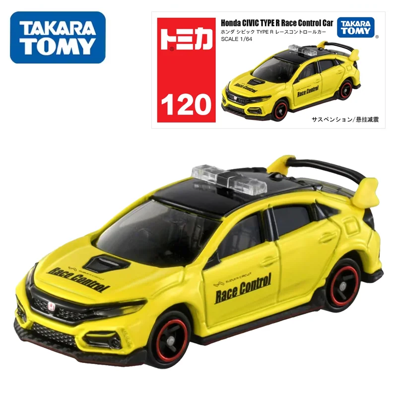 TAKARA TOMY Tomica NO.120 Honda CIVIlC TYPE R Race Controle Auto Speelgoed Motorvoertuig Diecast Metaal Model Cadeau voor Kinderen