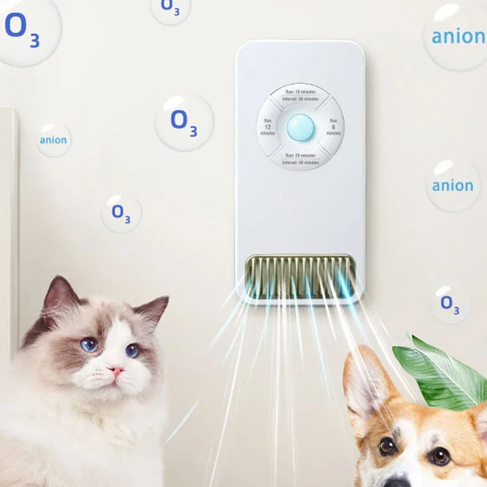 Smart Sensor odore purificatore d'aria per gatti lettiera deodorante toilette per cani filtro aria ricaricabile animali domestici frigorifero deodorante