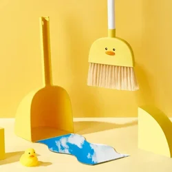 Food Grade PP Children's Mini Broom Dustpan Set Three Piece Suit Baby Sweeping Cleaning Tools Toddler Toy Combo Small Size broom