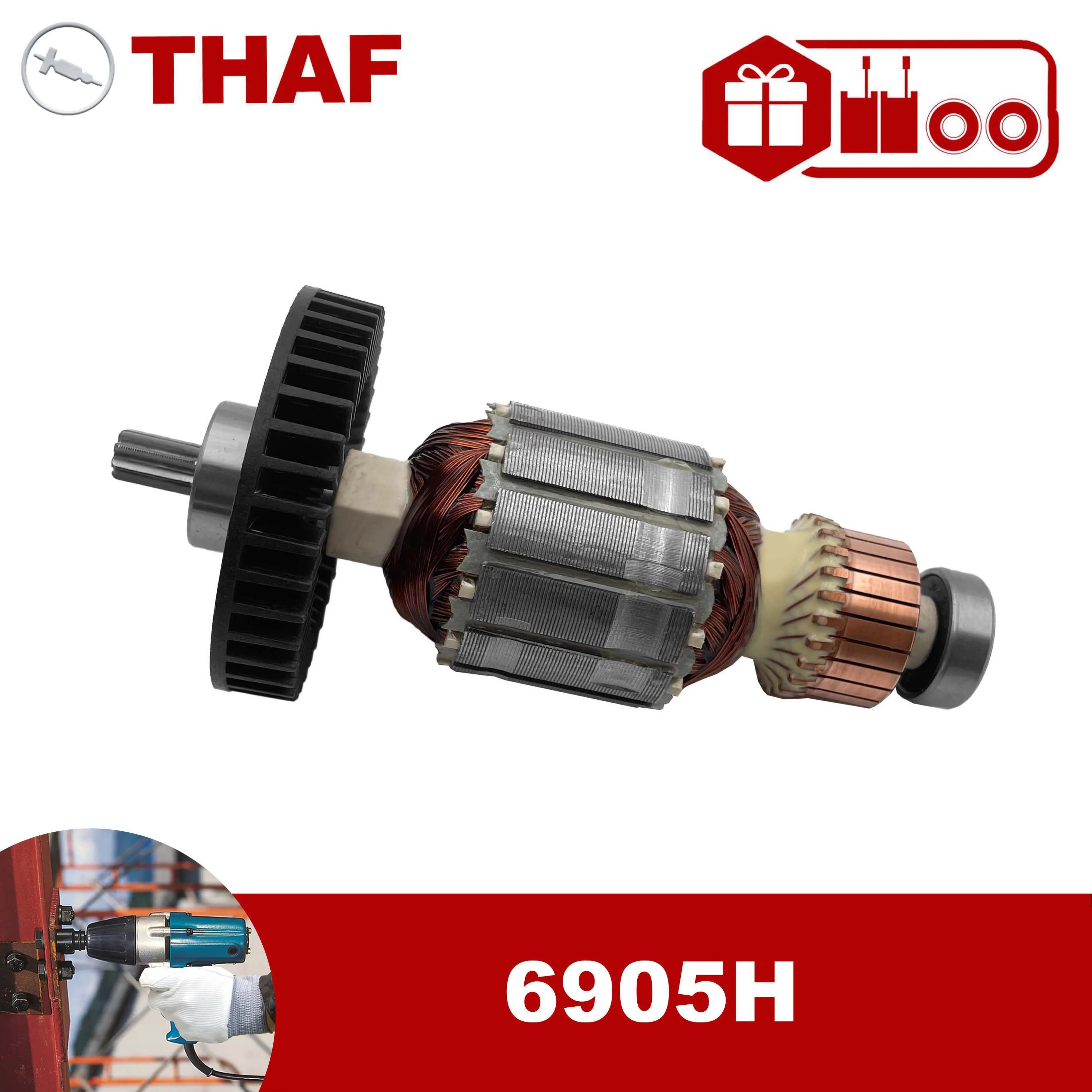 AC220V-240V المحرك الدوار مرساة لاستبدال ماكيتا المفتاح الكهربائي 6905H