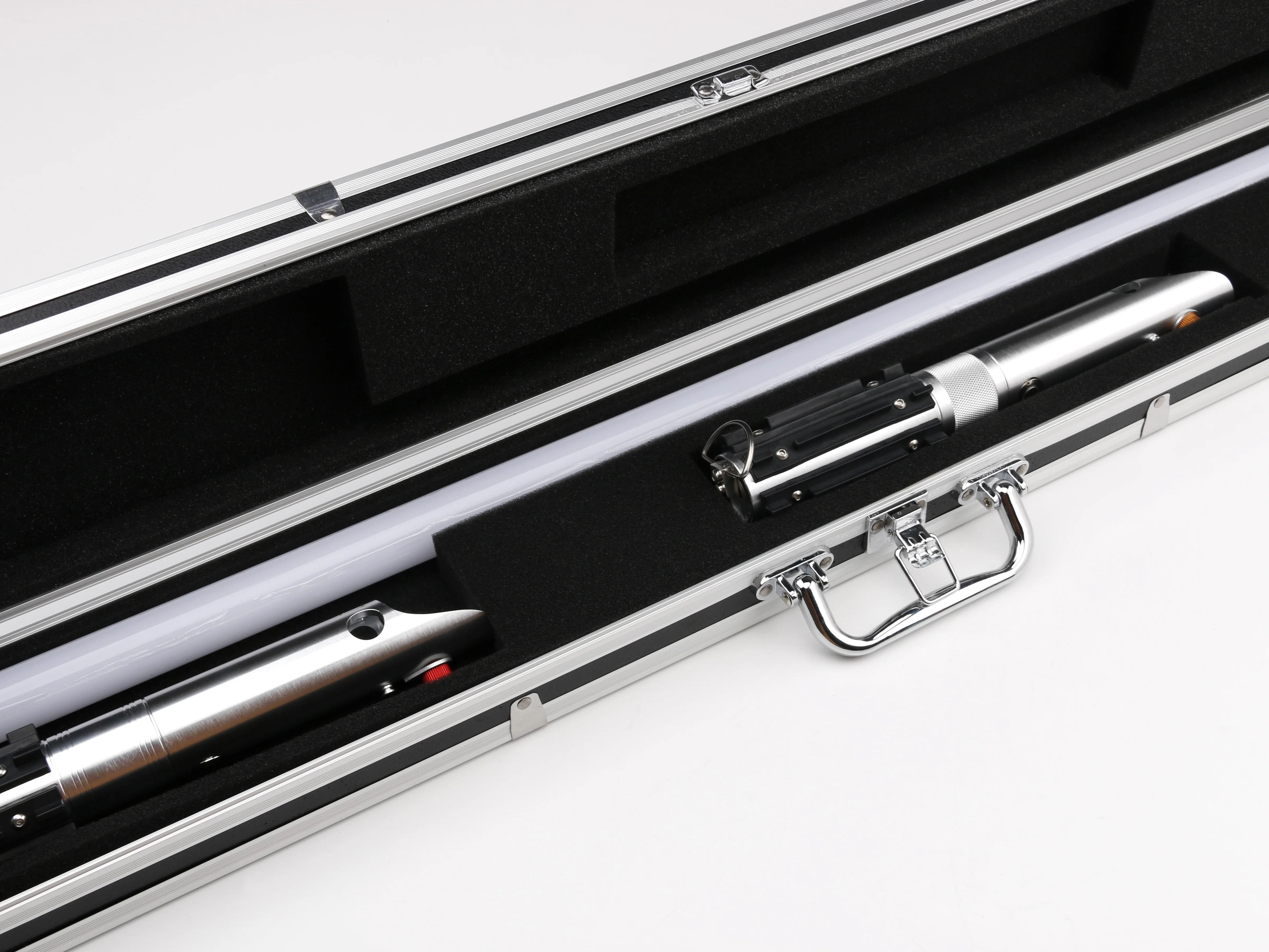 Lightsaber Suitcase Gifts Box Metal Black Silver for Display Collection Customization