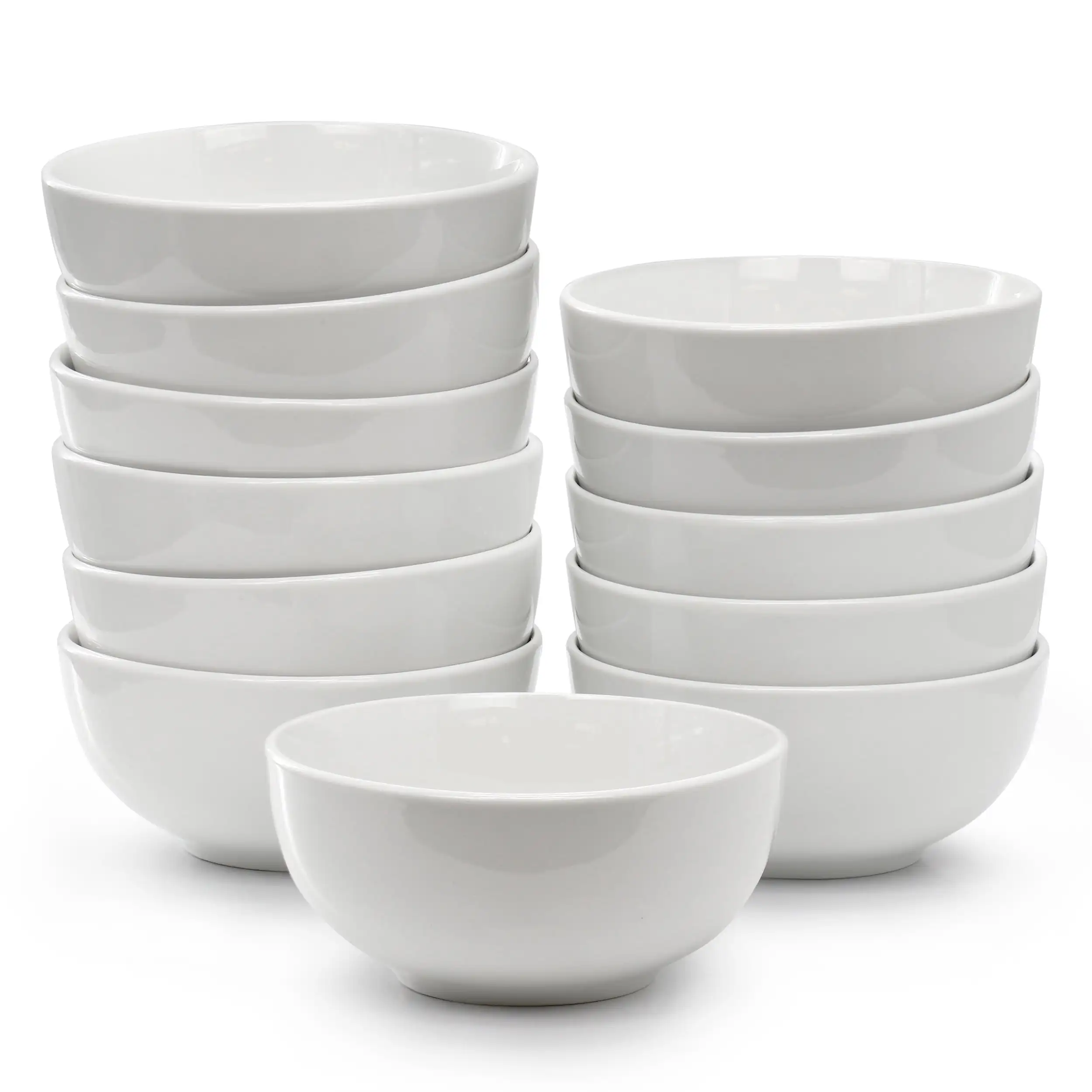 

Professional Kitchen 12 Piece Porcelain Bowl Set in White