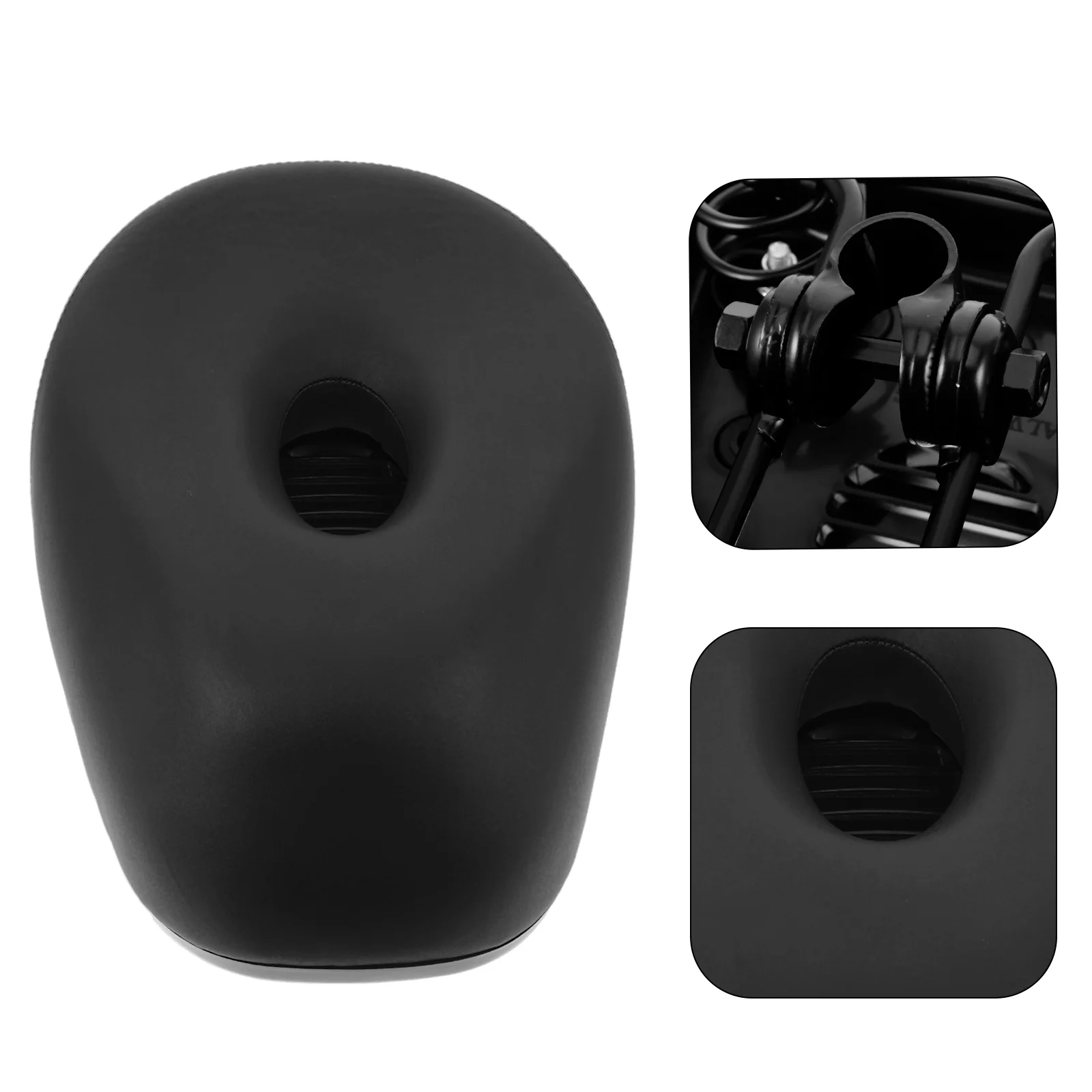 Electric Vehicle Seat Black Waterproof Bike Saddle For Exercise Stationary Bikes Comfortable Durable Wear Resistant Easy