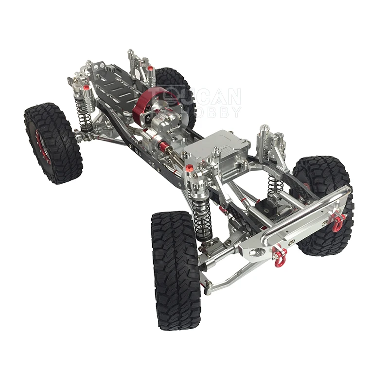 

1/10 SCX10 D90 RC Rock Crawler Car Aluminium Alloy Frame Chassis Silver
