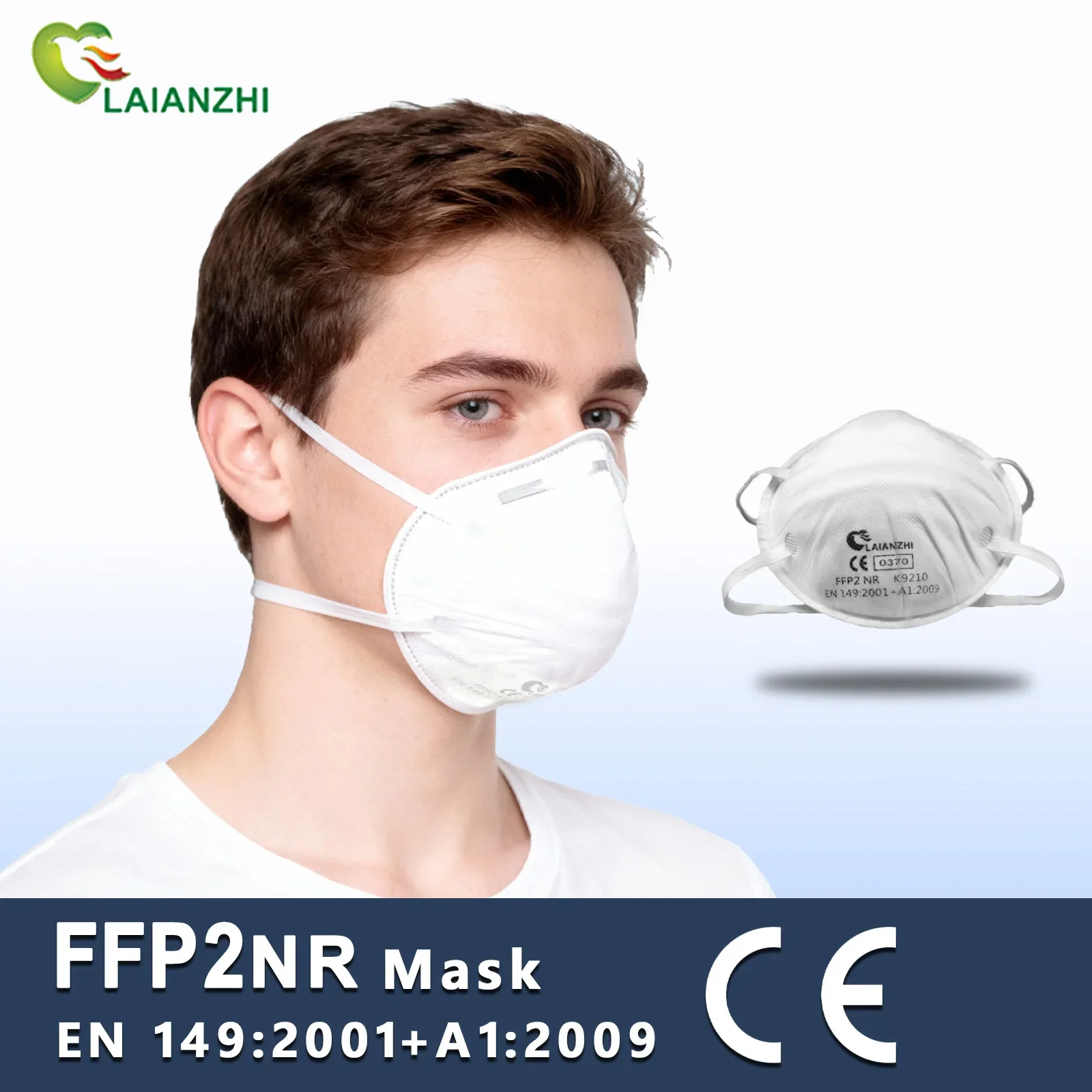 

LAIANZHI FFP2 Cup type mask facial protective mask CE certified PM2.5 sanitary mask respiratory protective mask