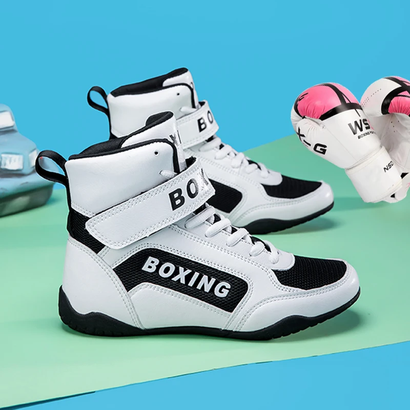 

Men's Boxing Shoes Non-Slip Sports Combat Wrestling Shoes Unisex Comfortable Breathable Sports Boxing Walking Shoes